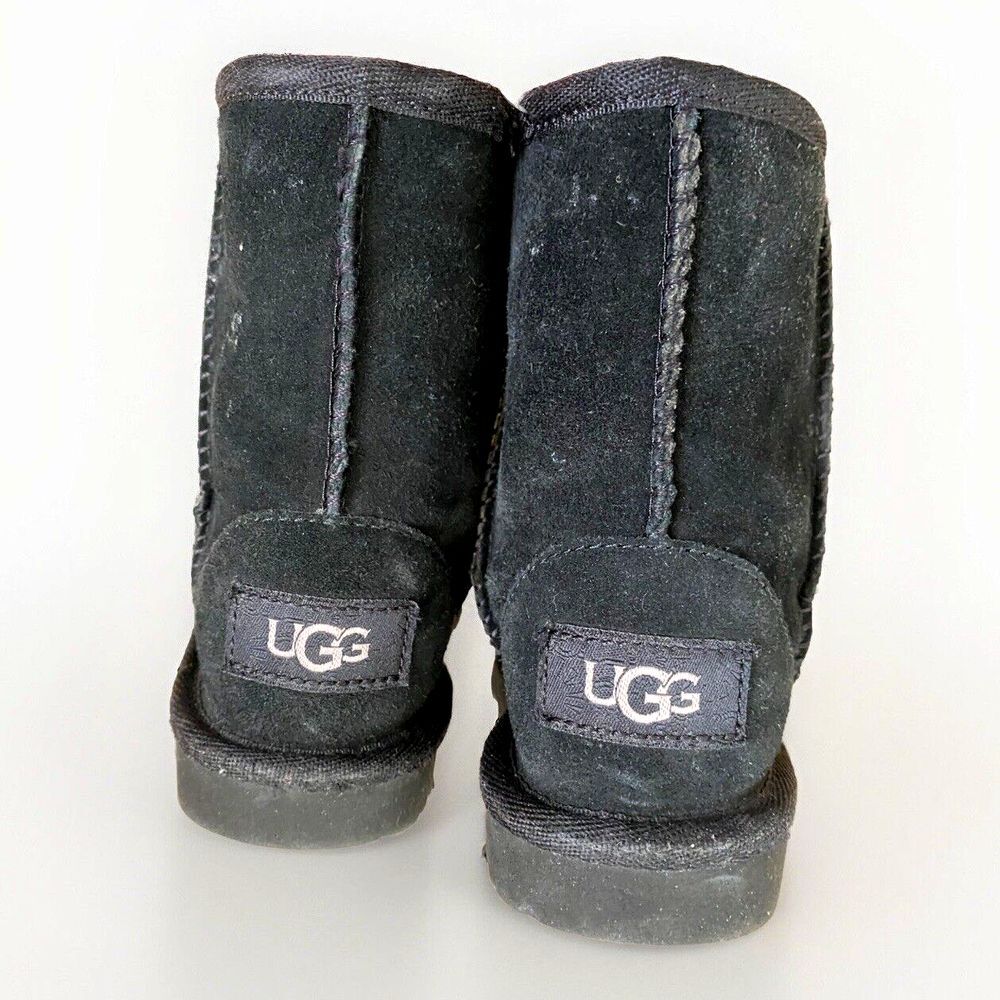 UGG Classic II Clear Glitter Boots‎ Black Size 7 Toddler Girls Kids Star Shoes - Picture 6 of 9